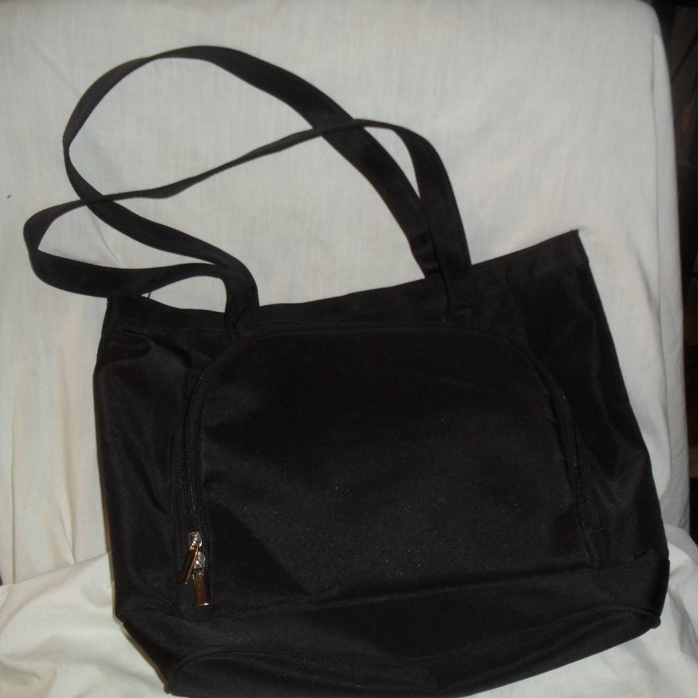 Black tote bag
